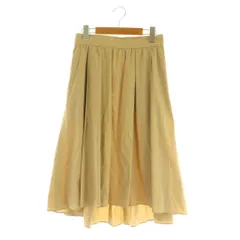 セオリーリュクス theory luxe STRETCH COTTON POT ロングスカート フレア ギャザー 38 ベージュ /MY ■OS