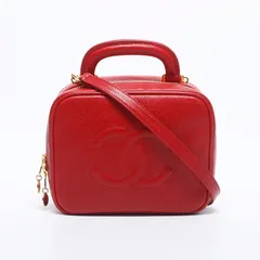 CHANEL シャネル ショルダーバッグ 5番台 キャビアスキン 2way ココマーク バニティ ポーチ付き 【最終値下げ】【中古】