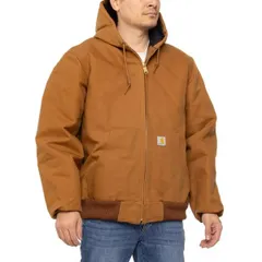 カーハート メンズ アウター ジャケット・ブルゾン トール Carhartt 106673 Big and Tall Firm Duck Active FlannelLined Jacket Insulated Factory Seconds Carhartt
