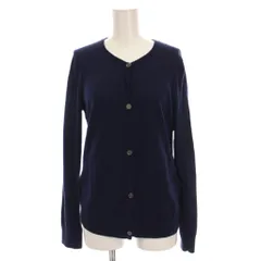 セオリーリュクス theory luxe FLUIDITY. COMB LORAN カーディガン ニット シアー 切替 長袖 38 ネイビー 03-4303727 /YM ■BM