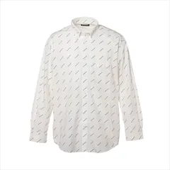 BALENCIAGA バレンシアガ 長袖シャツ コットン サイズ 39 ロゴ 総柄 18年 【最終値下げ】【中古】のサムネイル