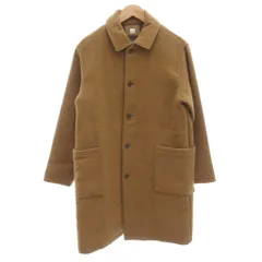 シップス SHIPS ステンカラーコート ロング 裏チェック M 茶 ブラウン /GVのサムネイル
