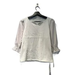プロポーション ボディドレッシング PROPORTION BODY DRESSING タグ付き ニット カットソー 切替 7分袖 S ライトグリーン ■FY
