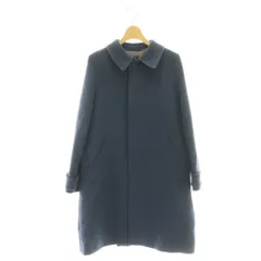 アーペーセー A.P.C. ステンカラーコート 裏地チェック 34 ネイビー /DF ■OSのサムネイル