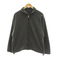 ランズエンド LANDS' END フリースジャケット アウター S グレー 長袖 ジップアップ /YM ■ECB001