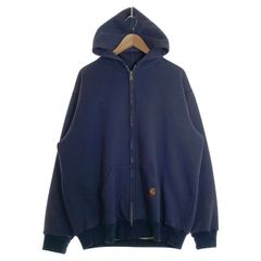 野村周平着　carhartt カーハート 裏サーマル　パーカー　茄子紺　USA製 野村周平着 carhartt カーハート 裏サーマル パーカー 茄子紺 USA製