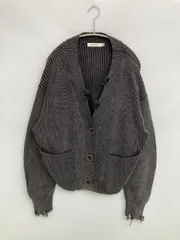 MOUSSY マウジー カーディガン/ボレロ F グレー コットン 無地 ミドル丈 長袖