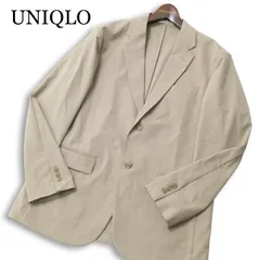 24SS★ UNIQLO ユニクロ 通年 感動ジャケット★ 2B テーラード ジャケット Sz.L メンズ ベージュ