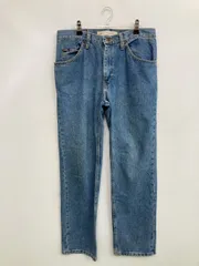 Lee リー デニムパンツ 33 × 30 ブルー フルレングス 無地 ワンポイント スタンダード ストレート レギュラー ヴィンテージ