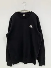 adidas アディダス スウェット ブラック スウェット 無地 ワンポイント ブランドロゴ 長袖