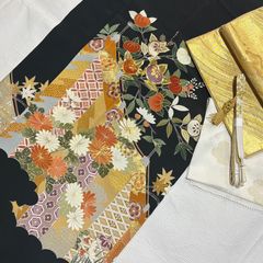 絲屋善創 袋帯 六通 黒 蝶 - メルカリ