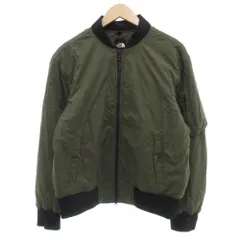 ザノースフェイス THE NORTH FACE MA-1 トランジットボンバージャケット ブルゾン ジップアップ リップストップ L カーキ 緑 グリーン /JS ■GY61
