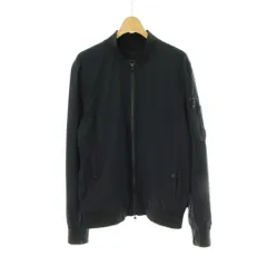 バナナリパブリック BANANA REPUBLIC ジャンパー ブルゾン M 黒 ブラック 無地 ジップアップ 長袖 /PP ■GY60