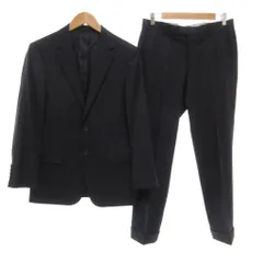 ダーバン DURBAN セットアップ スーツ ジャケット パンツ 総裏地 シングル 黒 ブラック 秋冬 /AE ■GY58