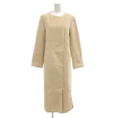 ロイヤルパーティー ROYAL PARTY タグ付き ノーカラーコート F ロング丈 ベージュ /AE