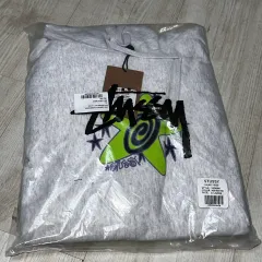 STUSSY フーディー Tシャツ アッシュヘザー XL