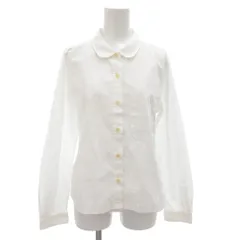 マーガレットハウエル MHL. シャツ ブラウス 1 S 長袖 無地 白 ホワイト /AE ■GY06