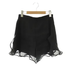 スナイデル SNIDEL オーガンフリルスカショーパン ショートパンツ スカート 1 黒 /NR ■OS ■SH