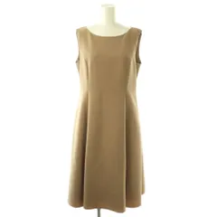 フォクシーニューヨーク FOXEY NEW YORK 41016 ドレス ハイドレンジア ワンピース ロング ノースリーブ 42 ブラウン /HK ■OS