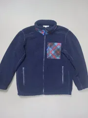 L ユニクロ × JW Kinloch Anderson(キンロックアンダーソン) フリース フルジップアップ ブルゾン ネイビー