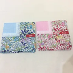 新品☆POLO ポロ レディース ハンカチ 2枚セット 花柄