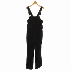 スピック&スパン Spick&Span レディスパンツ オーバーオール テーパード 36 黒 ブラック 20040212300230 /EE