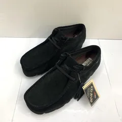 【中古】Clarks Wallabee GTX Black Suede UK6 26179251[92]