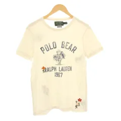 ラルフローレン RALPH LAUREN POLO COUNTRY ポロベア Tシャツ カットソー 半袖 S アイボリー /KH