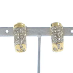 ヴァレンティノ ガラヴァーニ VALENTINO GARAVANI イヤリング アクセサリー 両耳用 ロゴ ラインストーン ゴールド色 ■GY11 /MQ