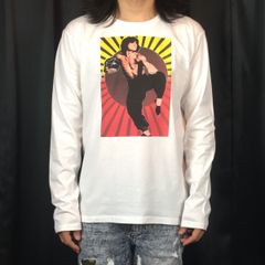 90s ヒステリックグラマー ラグランTシャツ サイズフリー ROCKプリント
