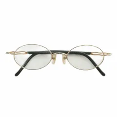 ヨウジヤマモト YOHJI YAMAMOTO 眼鏡 メガネ 度あり メタルフレーム オーバル 48□19-140 ゴールド色 黒 ブラック 51-8201 /XZ ■GY11のサムネイル