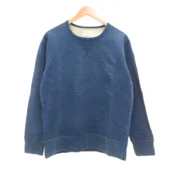 ナノユニバース nano universe INDIGO LINE スウェットシャツ トレーナー 裏毛 L インディゴブルー /UOのサムネイル