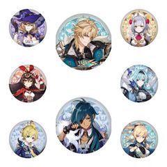 公式正規品 逸聞軼事 シリーズ 缶バッジ 原神 リオセスリ フリーナ