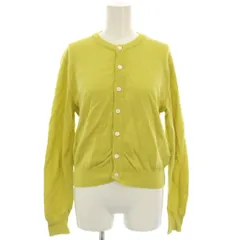 マカフィー MACPHEE トゥモローランド カーディガン S 黄緑 無地 ラウンドネック 長袖 /RE