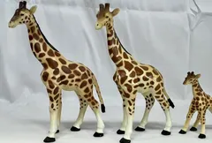 サファリ キリンフィギュア 2種3個セット　まとめ売り