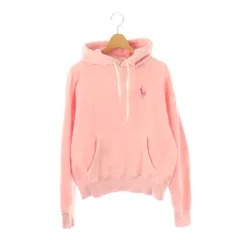 ラルフローレン RALPH LAUREN ピンクポニー 20th ロゴ刺繍フーディ パーカー 長袖 XS ピンク /HK ■OS