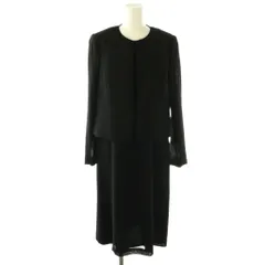 ランバン LANVIN ノワール NOIR ブラックフォーマル スーツ ワンピース ジャケット セットアップ 40 ブラック /DF ■OS