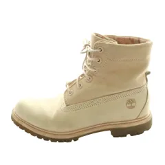 ティンバーランド Timberland ロールトップブーツ ショート US8W 25cm アイボリー /SS ■OS