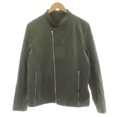 ティノラス MEN'S TENORAS セミダブルバンドカラーブルゾン ジャケット L カーキ ジップアップ /KUのサムネイル