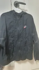 ナイキ ブラック ウィンドブレーカー フード ジャケット