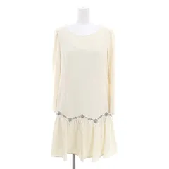 チェスティ Chesty ビジューワンピース ミニ 長袖 0 オフホワイト /DF ■OS