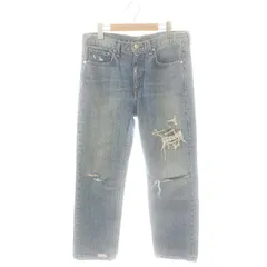 ラグ&ボーン RAG&BONE ダメージ加工ストレートデニムパンツ ジーンズ ジッパーフライ 26 インディゴブルー /DO ■OS ■SH