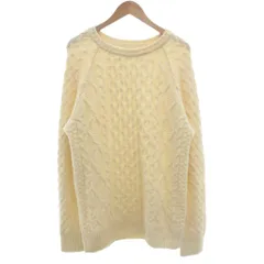 ザラマン ZARA MAN ニット セーター ウール XL アイボリー ケーブル編み /IU