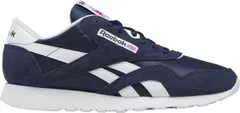 リーボック メンズ シューズ スニーカー ナイロン Reebok Mens Classic Nylon Shoes NavyWhiteWhite ホワイト