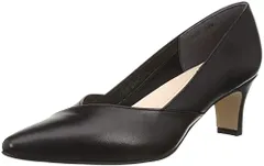 新品 [メルモ] ポインテッドトゥデザインパンプス レディース 7807 ブラック 22.5 cm 2E