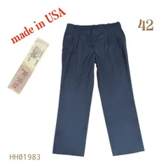 HH01983 USA製REDKAPレッドキャップ２タックパンツスラックス42股下70㎝ネイビーのサムネイル