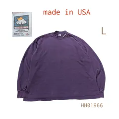 HH01966　USA製ACCU-CHEKメンズ長袖シャツLロンTハイネック　企業ロゴのサムネイル
