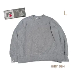 HH01964　RUSSELLラッセル無地　単色スウェットトレーナーLグレーHH01964のサムネイル