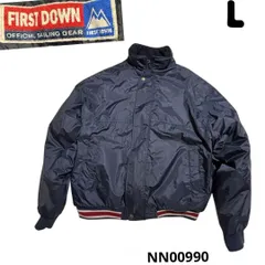 NN00990ファーストダウン　中綿　ジャケット　ジャンパー　L リブライン　無地