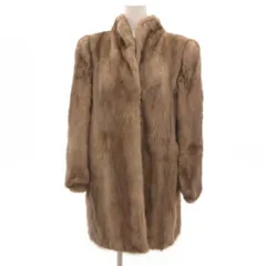 サガミンク SAGA MINK 銀サガ ファーコート 毛皮 ミンク ミドル丈 11 茶 ブラウン /JS